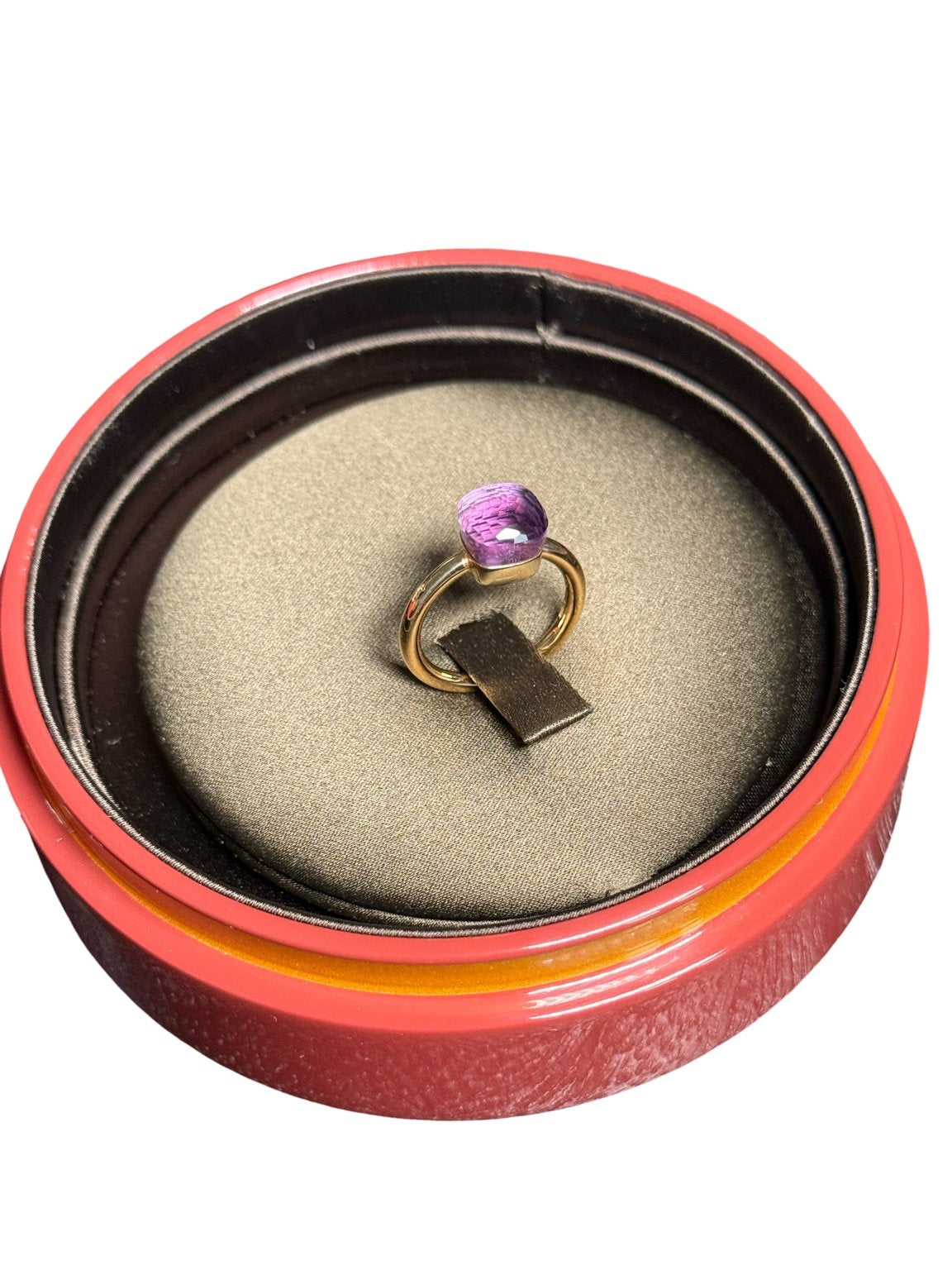 Pomellato Nudo Petit Ring Größe 52 Roségold und facettiertem Amethyst