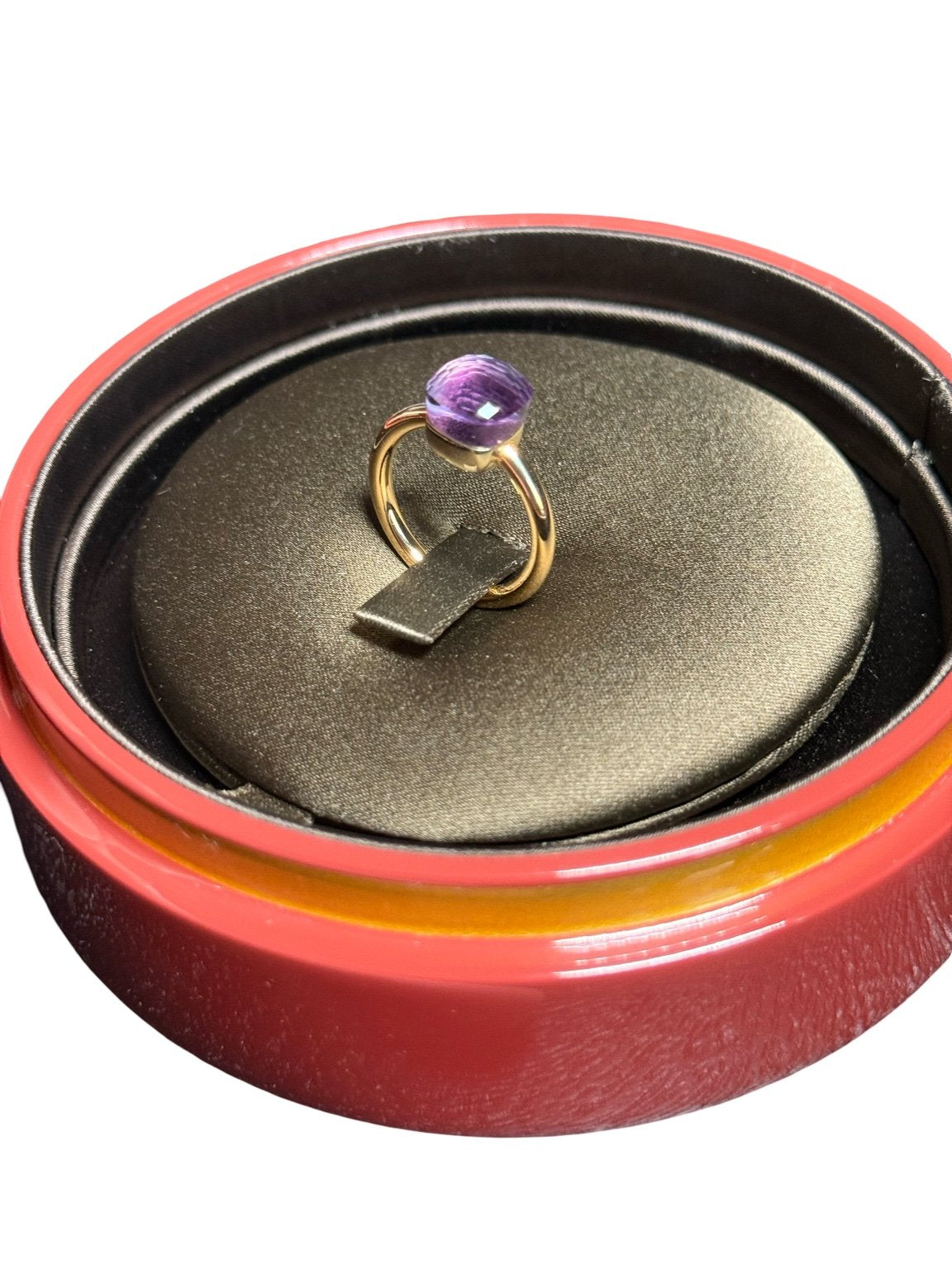 Pomellato Nudo Petit Ring Größe 52 Roségold und facettiertem Amethyst