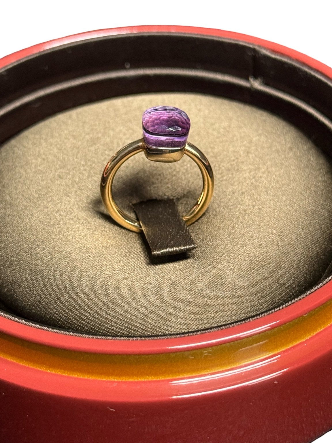 Pomellato Nudo Petit Ring Größe 52 Roségold und facettiertem Amethyst