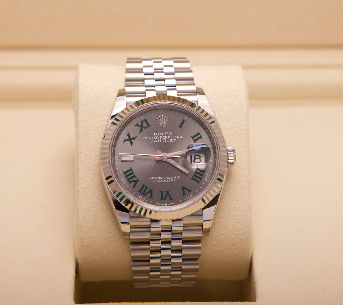 Rolex Datejust 36 – Ref. 126234 | Wimbledon Dial | 10/2026 | LC100 | Neu & Ungetragen | Fullset