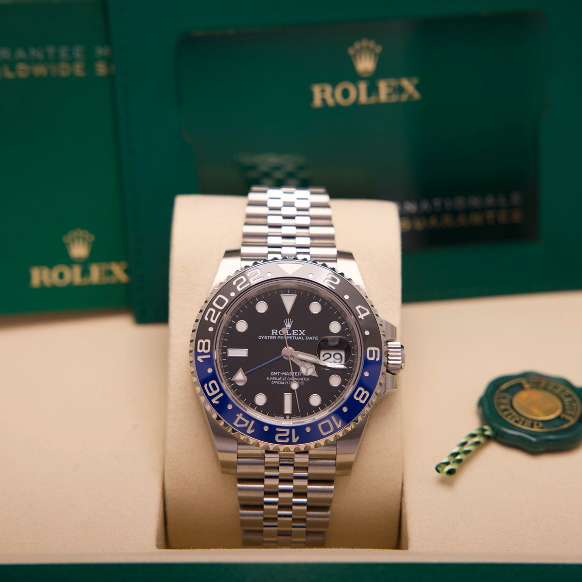 Rolex GMT-Master II 126710BLNR NEU 08/2026 Batgirl LC100 Fullset