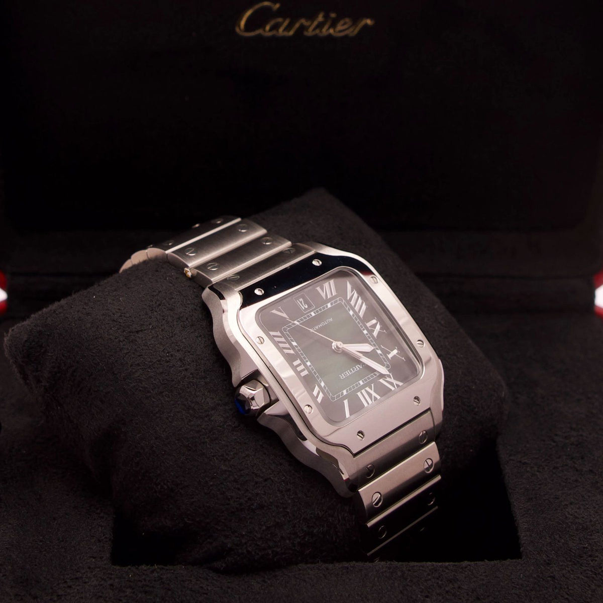 Cartier Santos de Cartier Large – Ref. WSSA0062 | Green Dial | 10/2026 | Neu & Ungetragen | Fullset