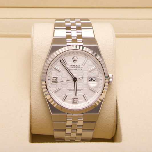 Rolex Land-Dweller 40 – Ref. 127334 | Weißes Zifferblatt | 09/2026 | LC100 | Neu & Teilverklebt | Fullset