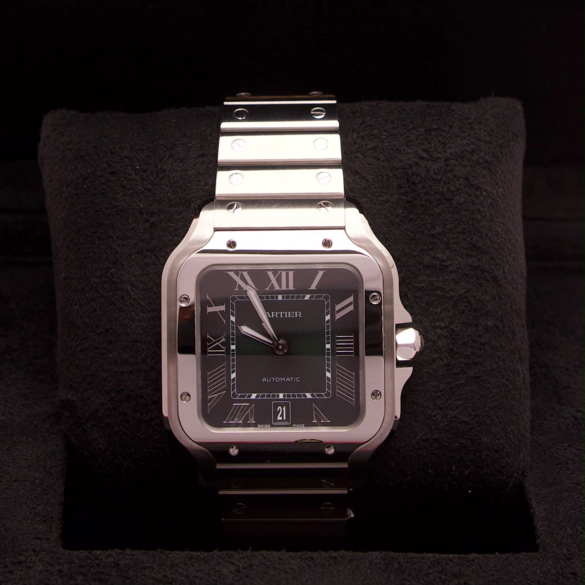 Cartier Santos de Cartier Large – Ref. WSSA0062 | Green Dial | 10/2026 | Neu & Ungetragen | Fullset