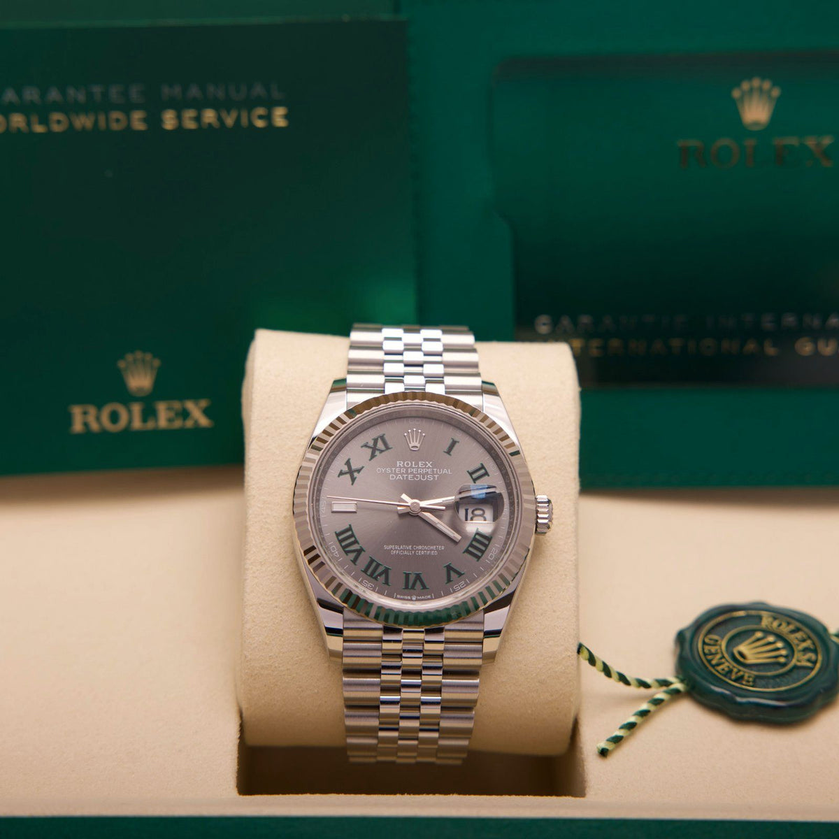 Rolex Datejust 36 – Ref. 126234 | Wimbledon Dial | 10/2026 | LC100 | Neu & Ungetragen | Fullset