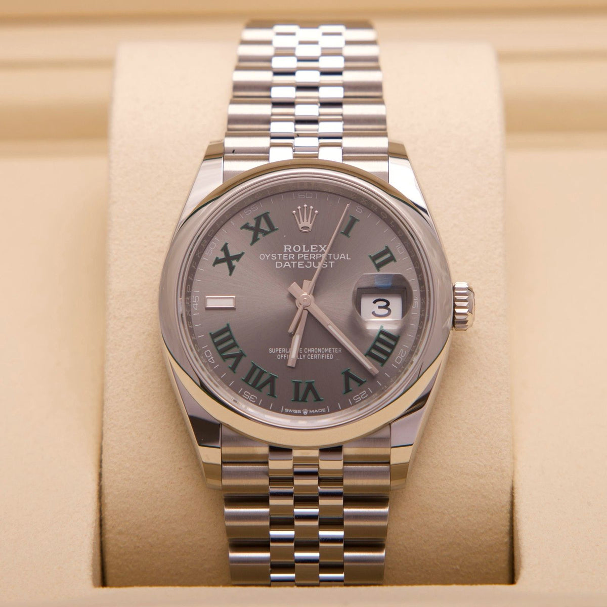 Rolex Datejust 36 – Ref. 126200 | Wimbledon Dial | Jubilee | 10/2026 | LC100 | Neu & Ungetragen | Fullset