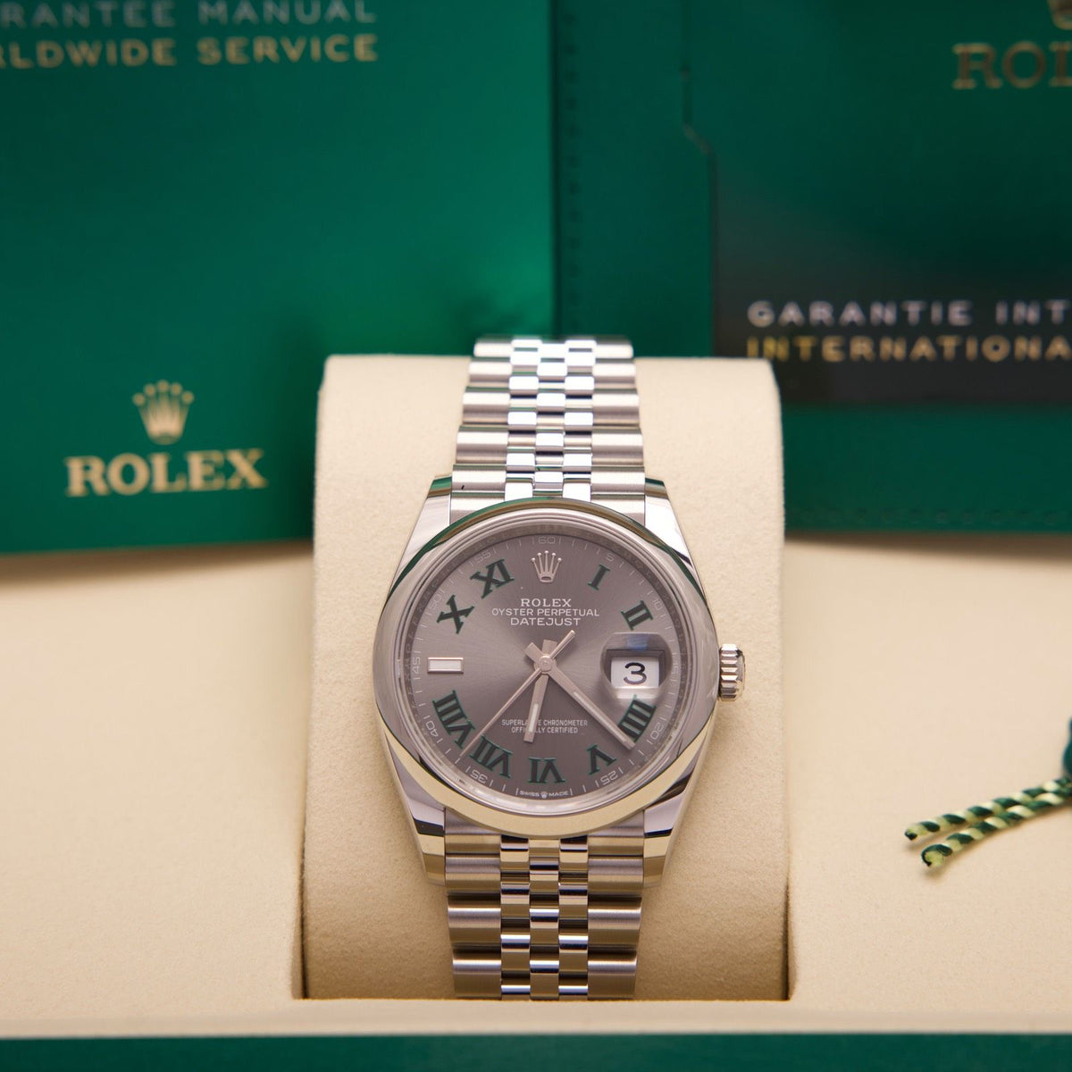 Rolex Datejust 36 – Ref. 126200 | Wimbledon Dial | Jubilee | 10/2026 | LC100 | Neu & Ungetragen | Fullset