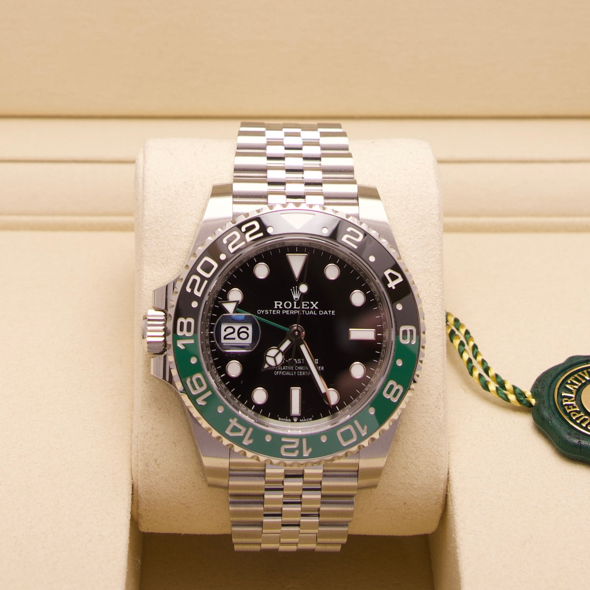 Rolex GMT-Master II „Sprite“ – Ref. 126720VTNR | Green & Black Bezel | 40 mm | 10/2026 | LC100 | Neu & Ungetragen | Fullset