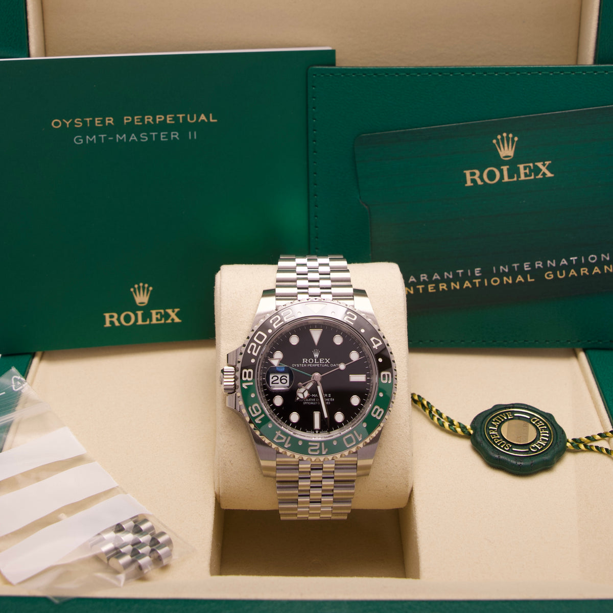 Rolex GMT-Master II „Sprite“ – Ref. 126720VTNR | Green & Black Bezel | 40 mm | 10/2026 | LC100 | Neu & Ungetragen | Fullset