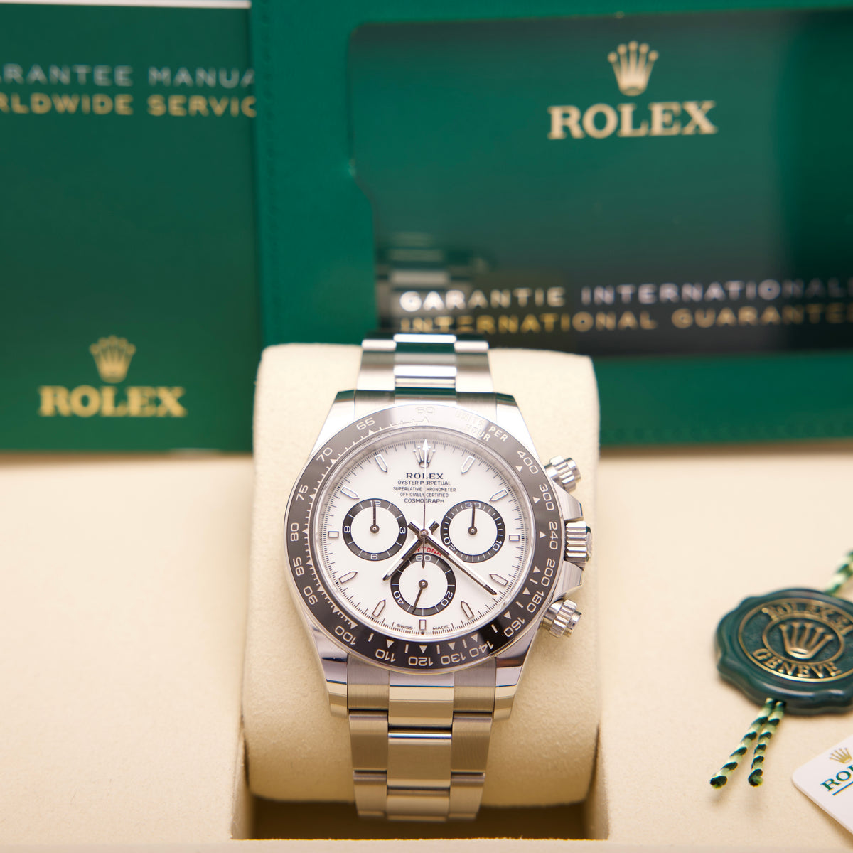 Rolex Daytona Ref. 126500LN Panda 04/2026 LC100 Fullset