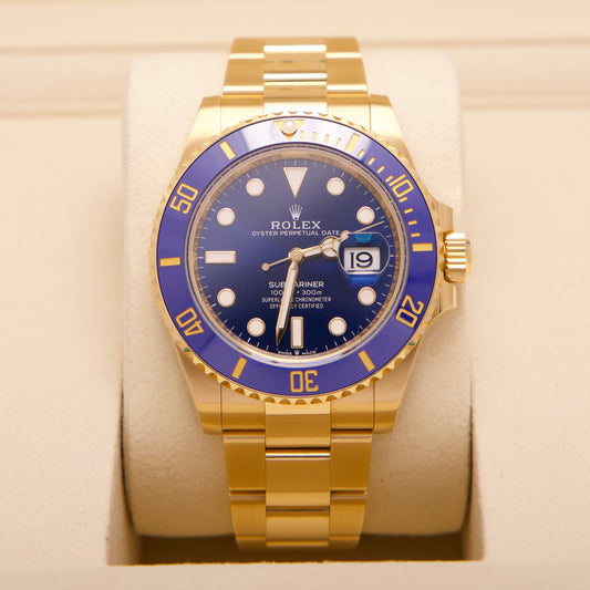 Rolex Submariner Date 126618LB 07/2025 Gelbgold LC100 Fullset