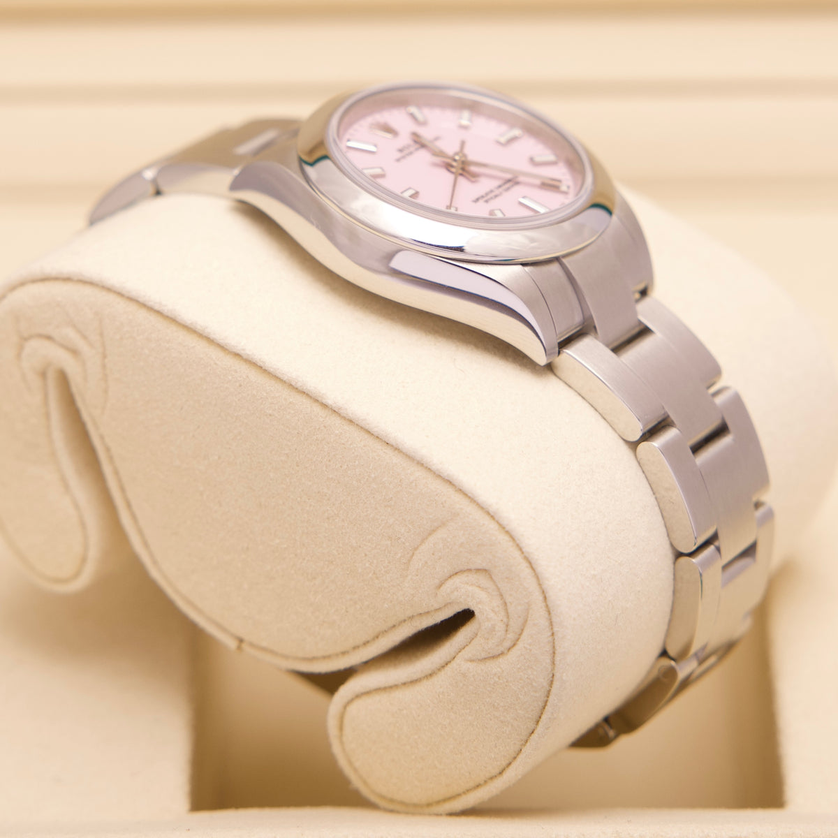 Rolex Oyster Perpetual 28 NEW Unworn 08/2026 Candy Pink 28mm LC100 Fullset