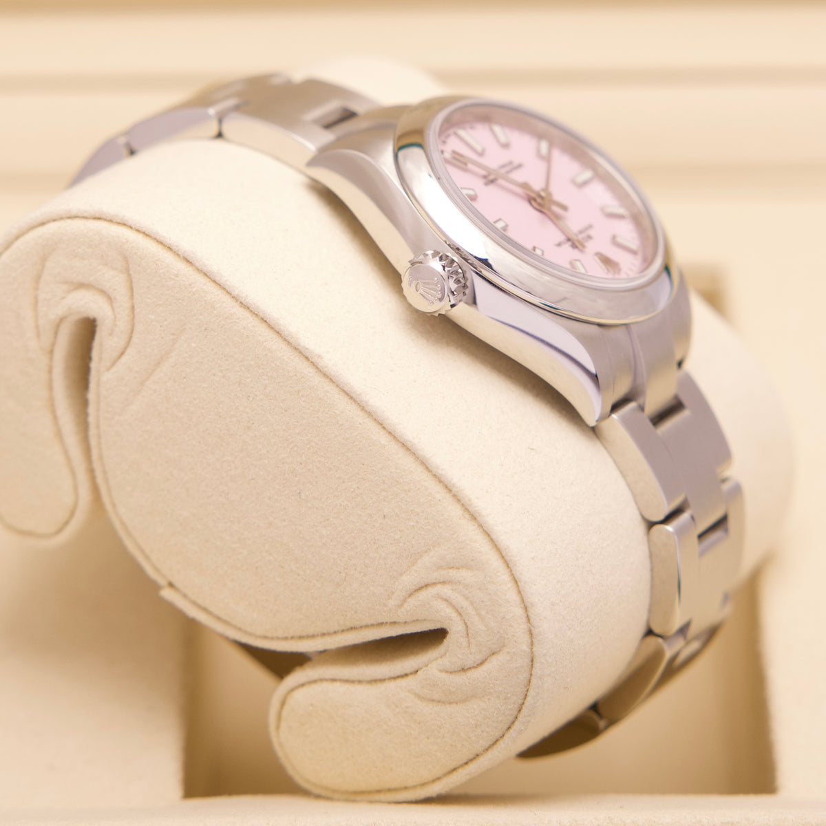Rolex Oyster Perpetual 28 NEW Unworn 08/2026 Candy Pink 28mm LC100 Fullset