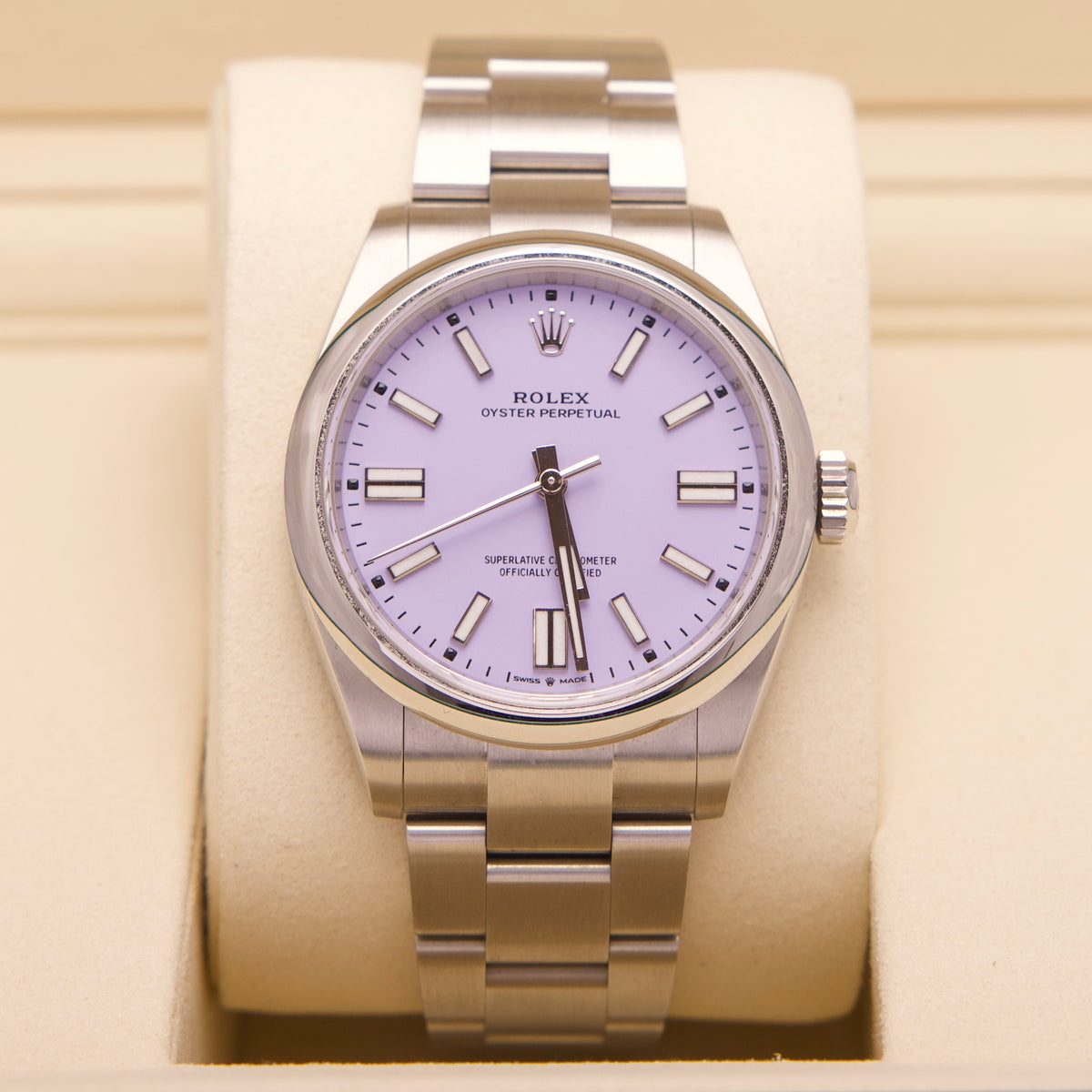 Rolex Oyster Perpetual 41 Ref. 134300 Lavender 04/2026 41mm LC100 Fullset