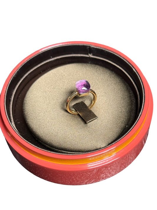 Pomellato Nudo Petit Ring Größe 52 Roségold und facettiertem Amethyst