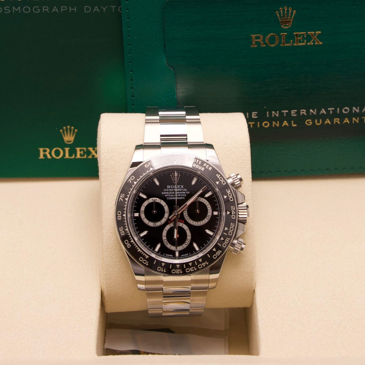 Rolex Cosmograph Daytona – Ref. 126500LN | Black Dial | 09/2026 | LC100 | Neu & Ungetragen | Fullset