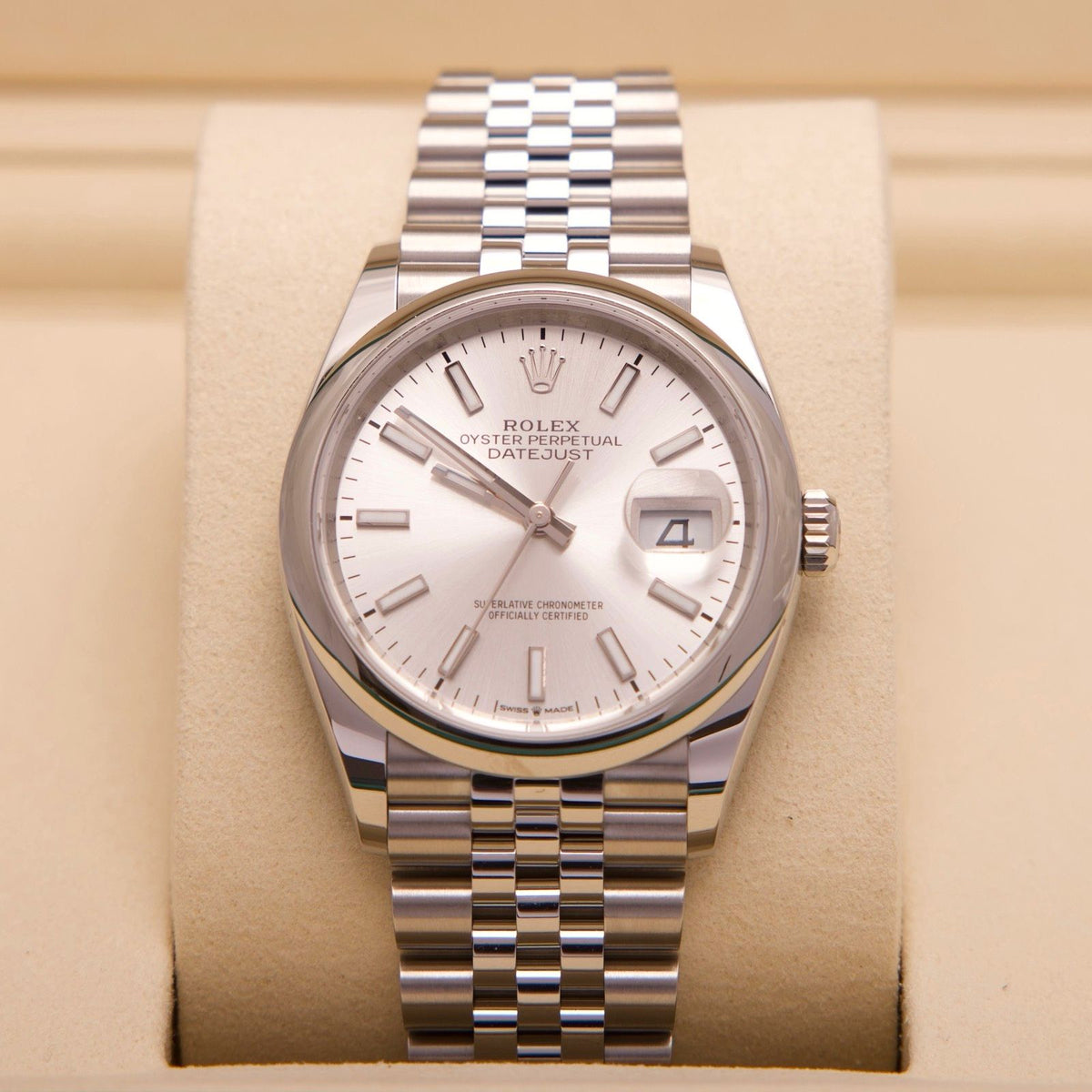 Rolex Datejust 36 – Ref. 126200 | Silver Dial | Jubilee | 10/2026 | LC100 | Neu & Ungetragen | Fullset