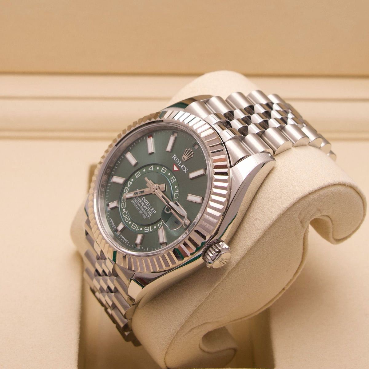 Rolex Sky-Dweller – 336934 | 2026 | Mintgrün | Jubilee | Neu