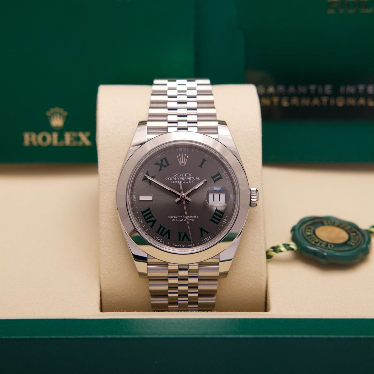 Rolex Datejust 41 – Ref. 126300 | Wimbledon Dial | 09/2026 | LC100 | Neu & Ungetragen | Fullset