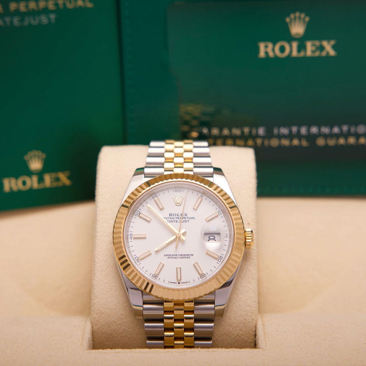 Rolex Datejust 41 – Ref. 126333 | Weißes Zifferblatt | 02/2022 | Fullset