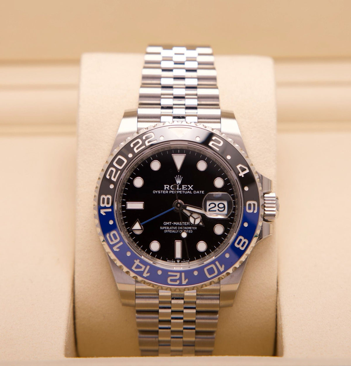 Rolex GMT-Master II 126710BLNR NEU 08/2026 Batgirl LC100 Fullset